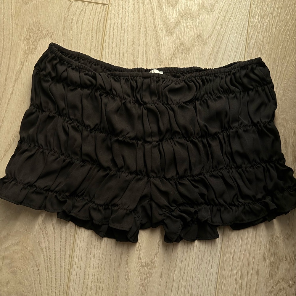 Girls Like Us Ruched Mini Shorts